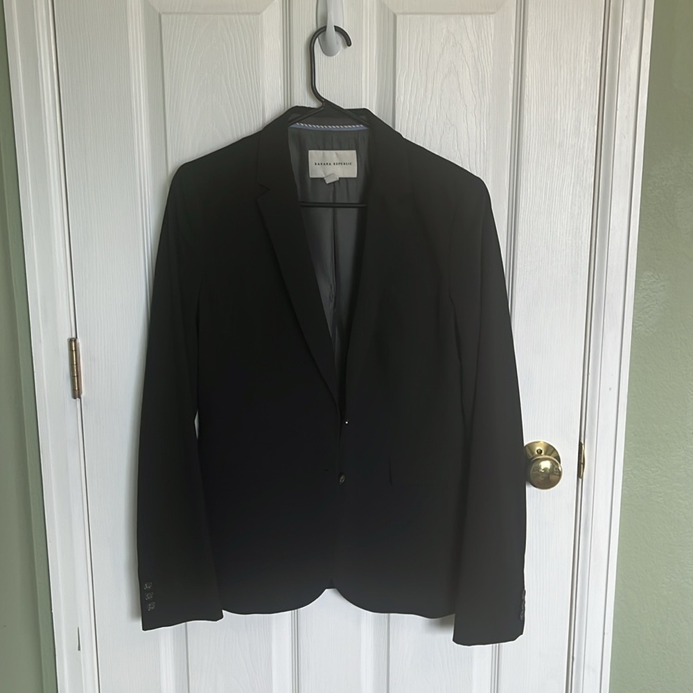 Black Banana Republic Suit Jacket 10Tall